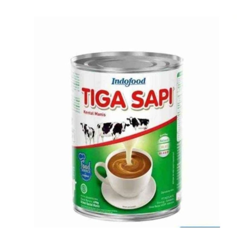 

Tiga sapi susu kental manis indofood