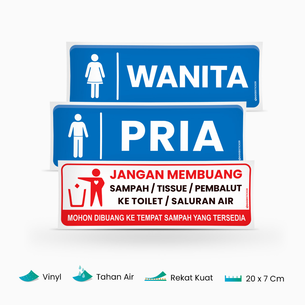 

STIKER TOILET / PRIA WANITA