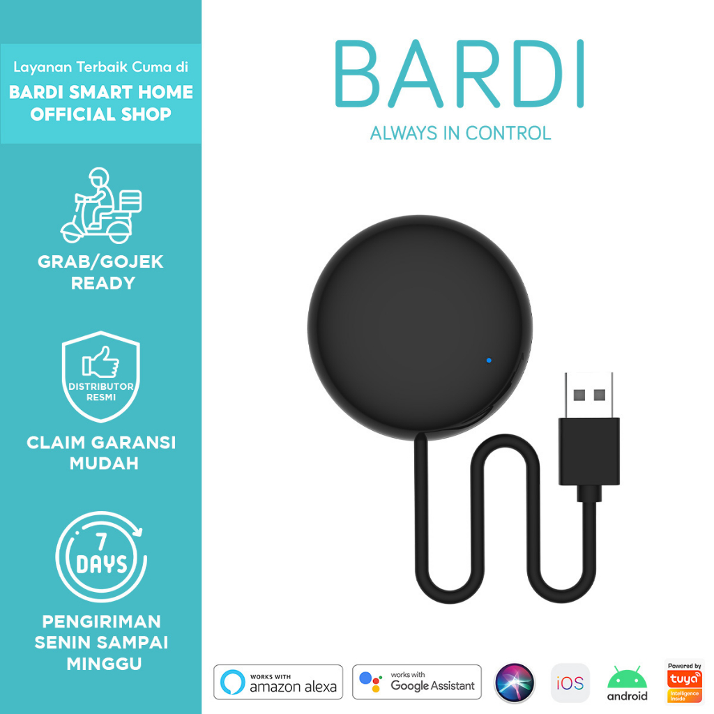 BARDI Smart UNIVERSAL IR REMOTE 12M Wifi Wireless IoT For Home Automation