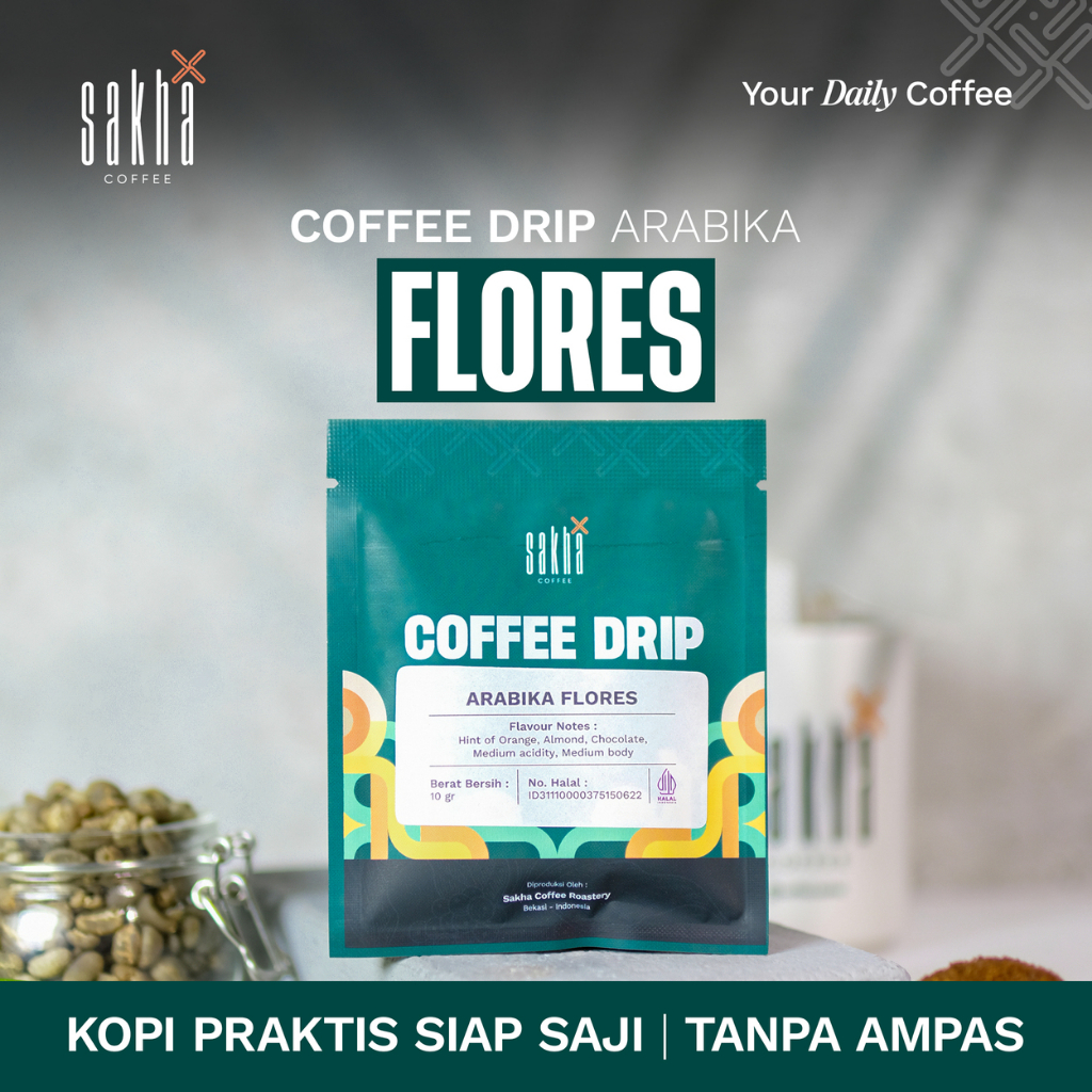 

Drip Bag Arabica Flores Kopi Arabika Asli Murni Siap Seduh Filter Bag Coffe Roastery