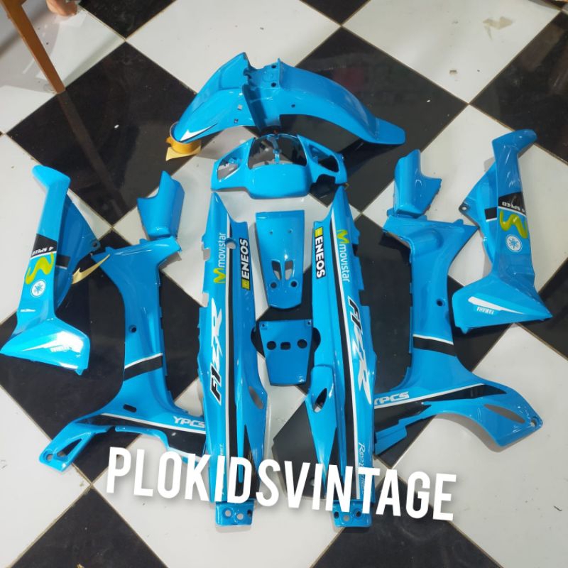 COVER BODY HALUS YAMAHA FIZR MOVISTAR BIRU