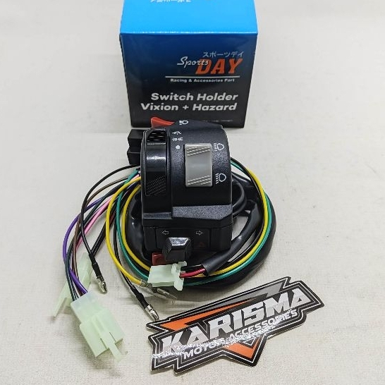 Saklar Vixion plus Hazard | Holder Vixion Kiri Plus Hazard