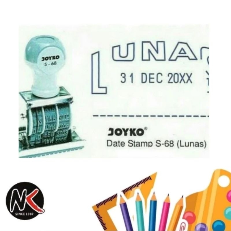 

Stempel/Stample JOYKO Lunas+Tanggal S-68