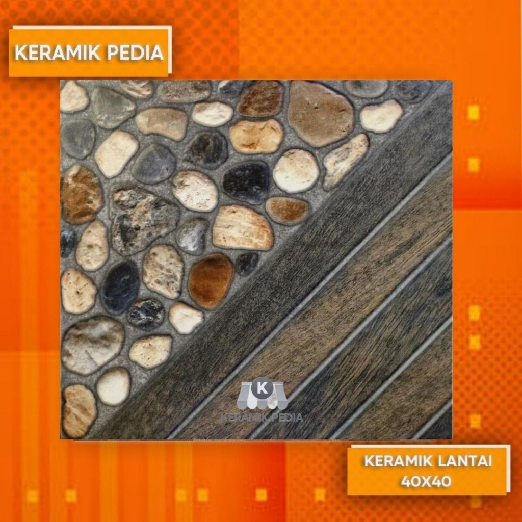 Keramik Teras Garasi Mulia Chadstone Brown 40x40