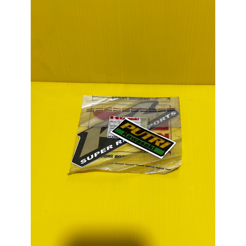 stiker sticker striping body belakang ninja rr old hitam 2009 original