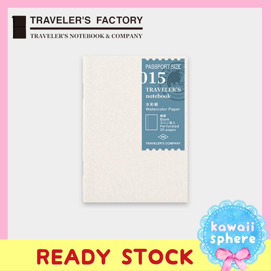 

Travelers Notebook Refill 015 | Watercolor Paper | Passport Size