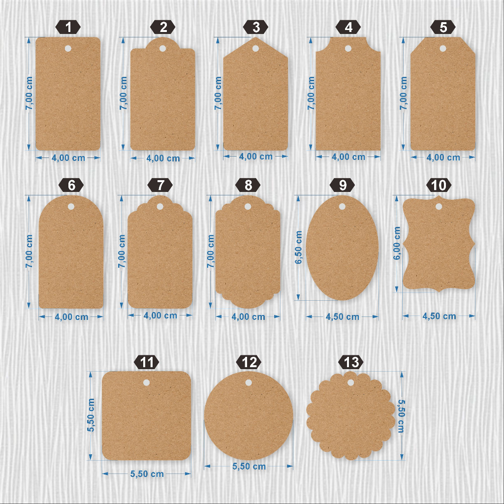 

hang tag craft aesthetic custom hangtag krap baju label ucapan hampers lebel polos