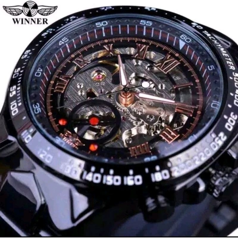 winner jam otomatis black original