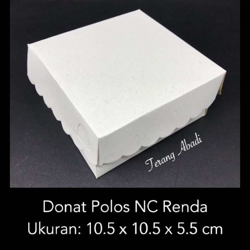 

Dus Donat Putih Polos Non Coat 10.5x10.5x5.5 cm / Dus Hajatan / Kotak Snack Roti Kue / Dus Acara / Box Snack / Kerdus Donat