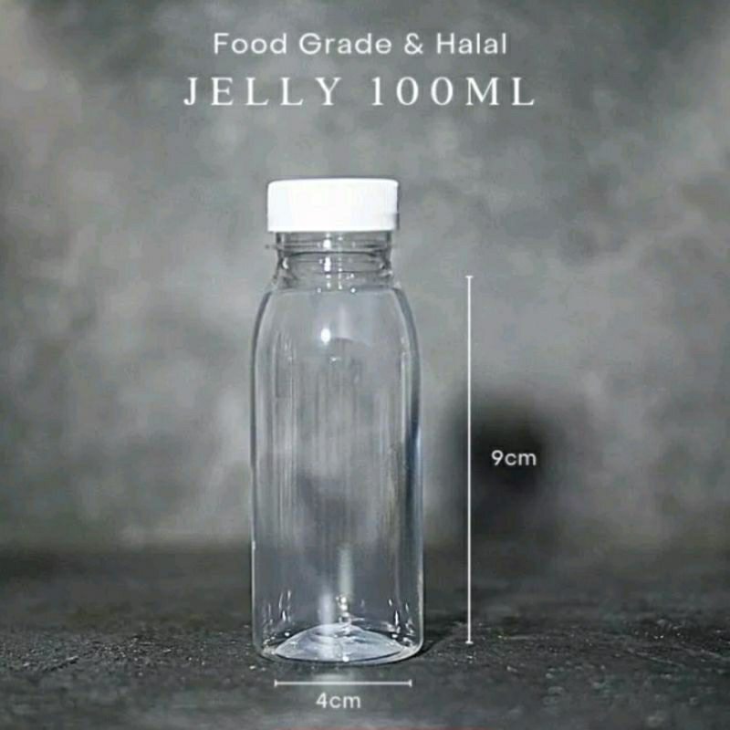 Botol plastik 100ml - Botol jelly 100ml