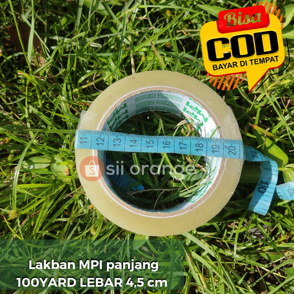 

spesial gosend lakban bening MPI 100 yard lebar 4,5cm