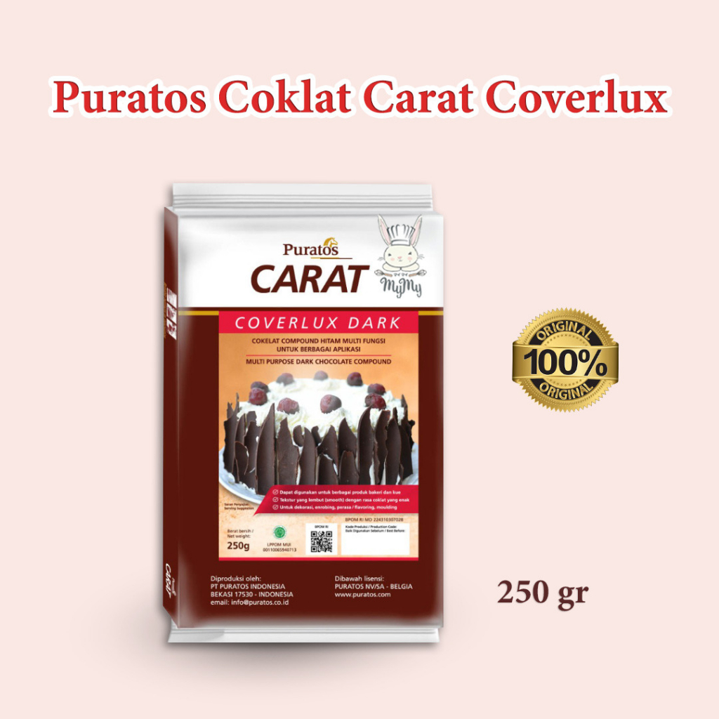 

Puratos Coklat Carat Coverlux 250gr