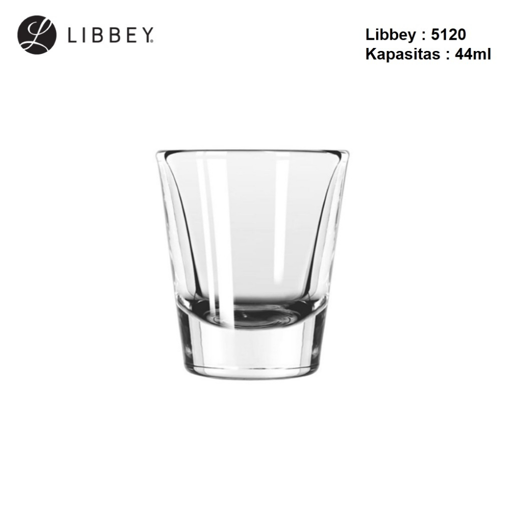 Libbey 5120 Whiskey Plain 1 1/2 OZ / 44 ML