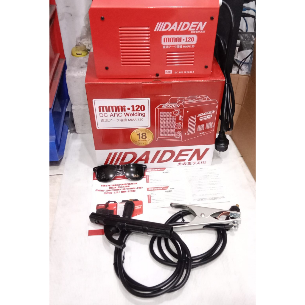DAIDEN MMAi 120 MESIN TRAVO LAS INVERTER 120A Daiden MMAI 120A Mesin Las Listrik / Trafo Las 900 wat