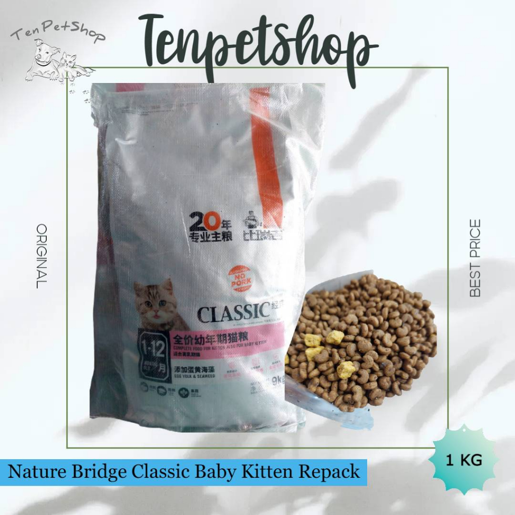 NATURE BRIDGE CLASSIC KITTEN & BABY KITTEN 1KG // REPACK