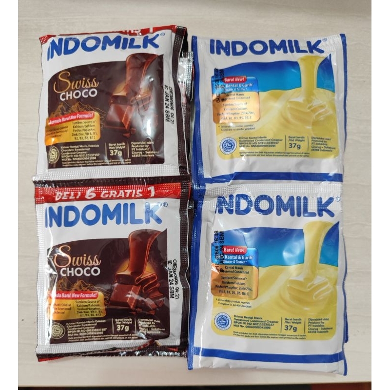 

indomilk sachet 1pak isi 6pcs