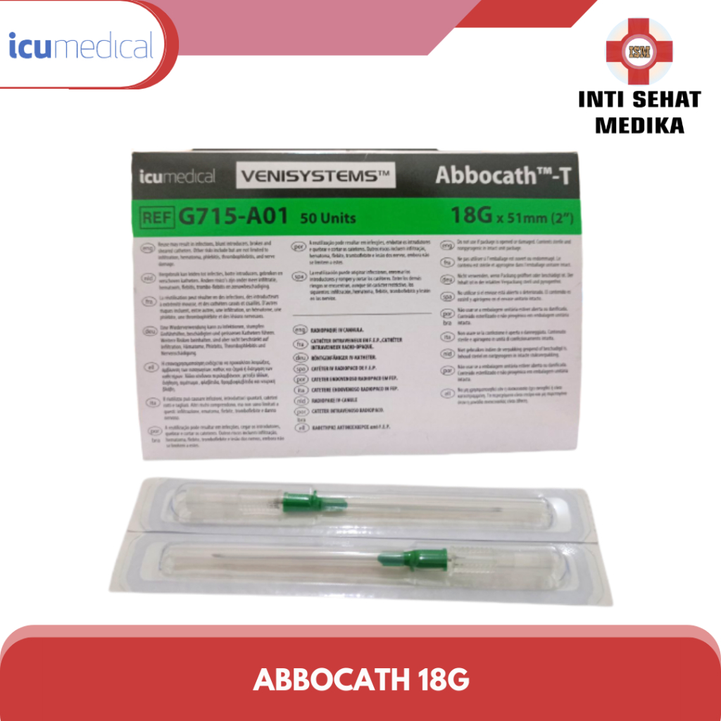 Jarum infus Abbocath no 18 / IV catheter Abbocath no 18