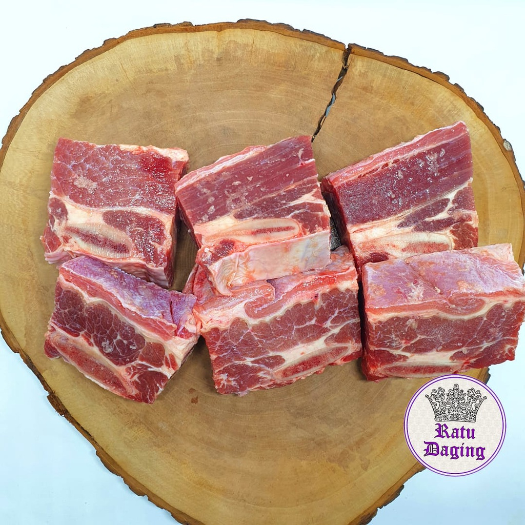 

Shortribs Super Premium / Daging Iga sapi Import Tebal @1kg