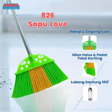 Sapu Nilon Love Nagoya / Sapu Lantai Broom Nagoya 826 Motif Love