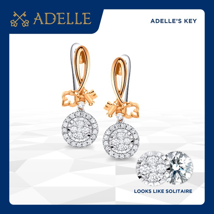 Adelle Jewellery - Adelle's Key Rayna - Anting Emas Berlian