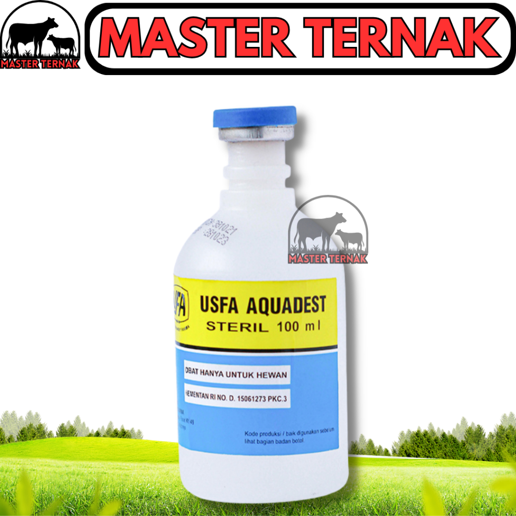 USFA AQUADEST 100ml - Aquades Air Steril