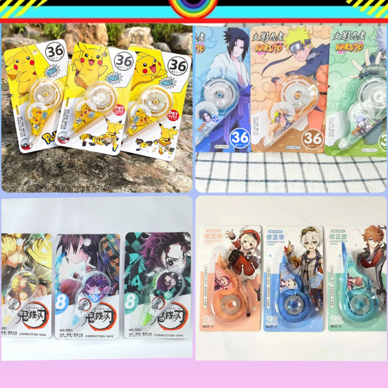 

TIPE-X KERTAS ROLL ANIME GAME SERIES GENSHIN NARUTO POKEMON DEMON SLAYER CORRECTION PEN | CORRECTION TAPE | TIPEX KOREKSI PEN | TIP-EX PENGHAPUS PEN