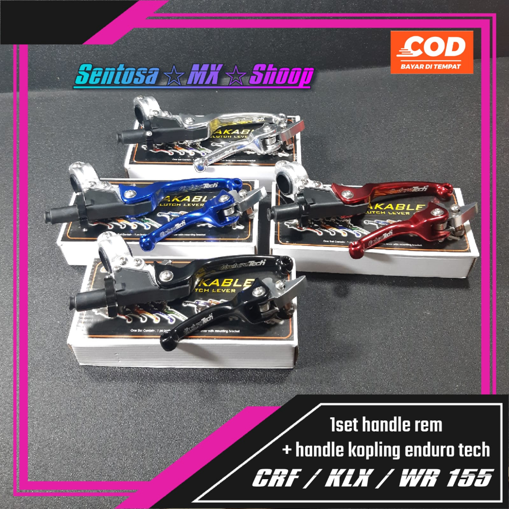 HANDLE / TUAS REM + KOPLING ENDURO TECH LIPAT TRAIL CRF150L | KLX 150 | WR 155