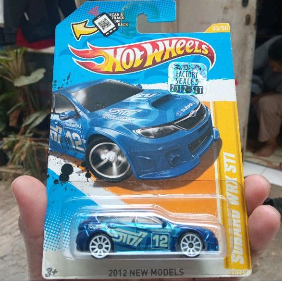 HOT WHEELS FACTORY SEALED SUBARU WRX STI BIRU