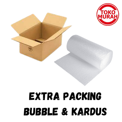 

Extra Packing/Packing Tambahan Bubble Wrap & Kardus