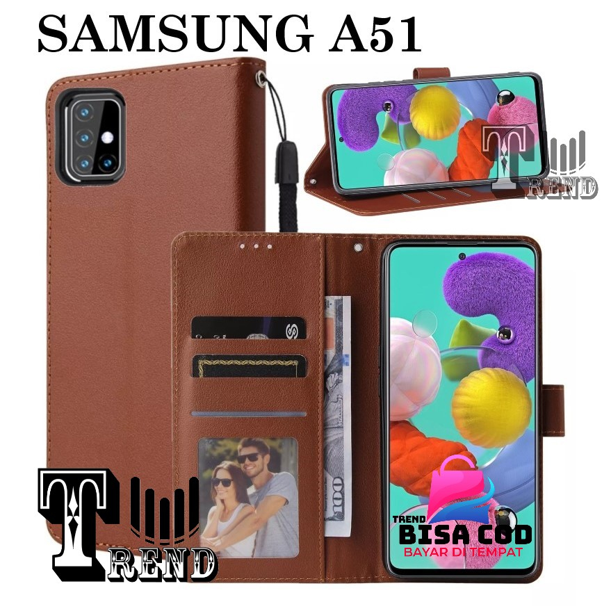 FLIP COVER SAMSUNG A51 LEATHER CASE FLIP SAMSUNG A51