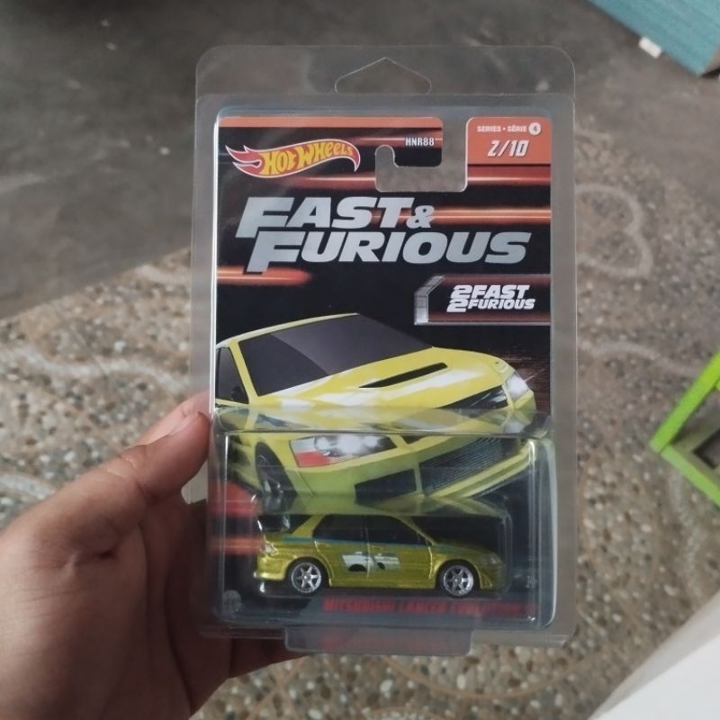 Hot Wheels - Mitsubishi Lancer Evo VII Fast Furious Kuning