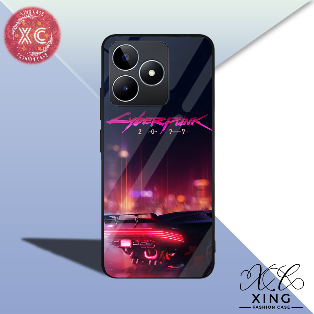 |EZ09| XING CASE REALME C53 NARZO N53 KILAU EFEK KACA | CASE HP CUSTOM SOFTCASE | CASING HP KUALITAS