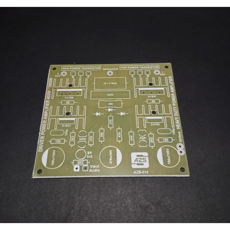 PCB Driver Power Amplifier Power DTK 400W - 1000W 2 Tingkat Simetris Fiber FR4