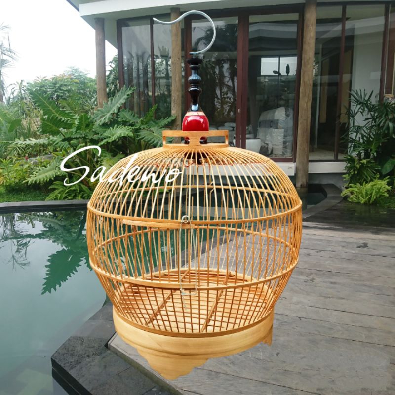 Sangkar burung perkutut dari bambu