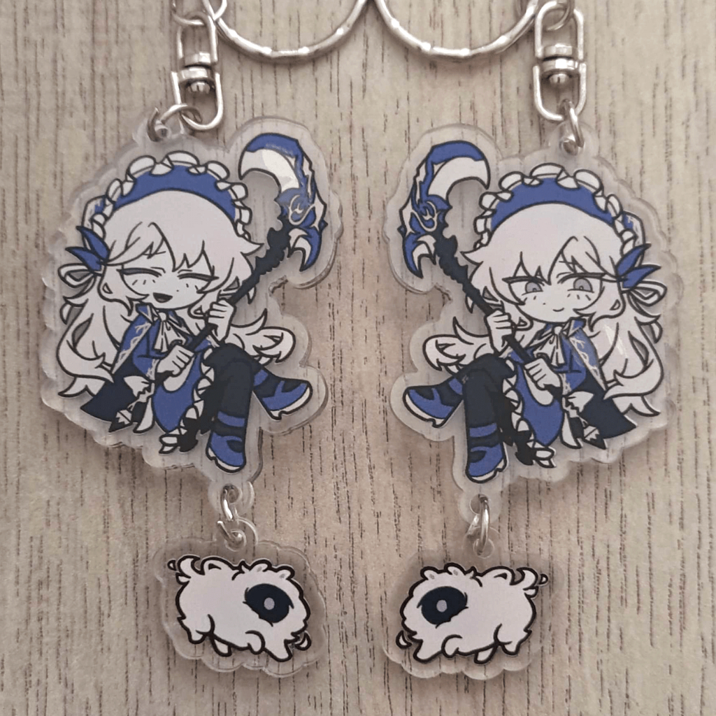 Library of Ruina Argalia Keychain Fanart by Tofuaru
