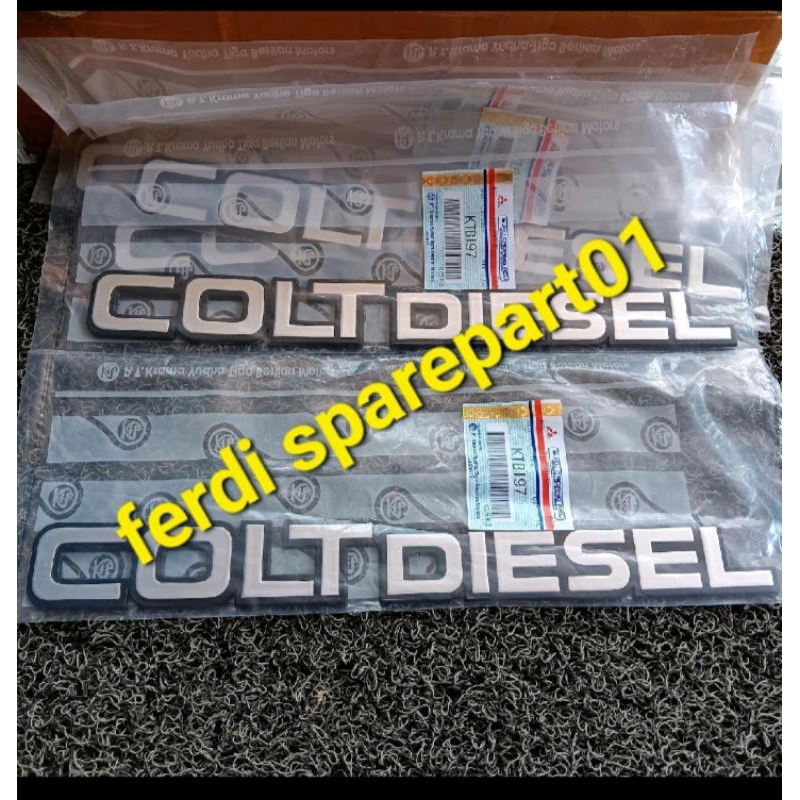 Emblem COLTDIESEL UMPLUNG RAGASA original MITSUBISHI