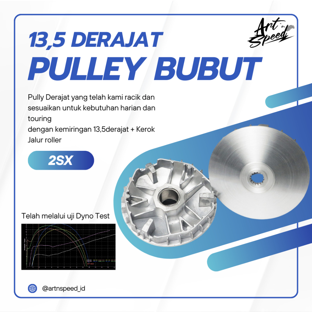 Pulley Set 13,5 Derajat Mio M3 / Mio S - 2SX
