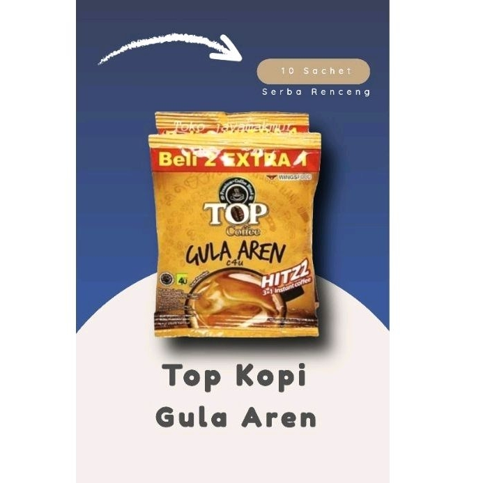 

Kopi Top Gula Aren 1 Renceng (Isi 10 Sachet)