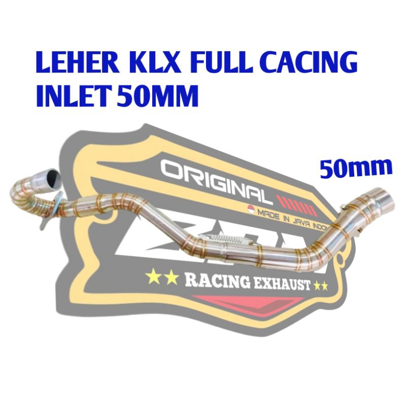 LEHER KNALPOT KLX FULL CACING INLET 50MM