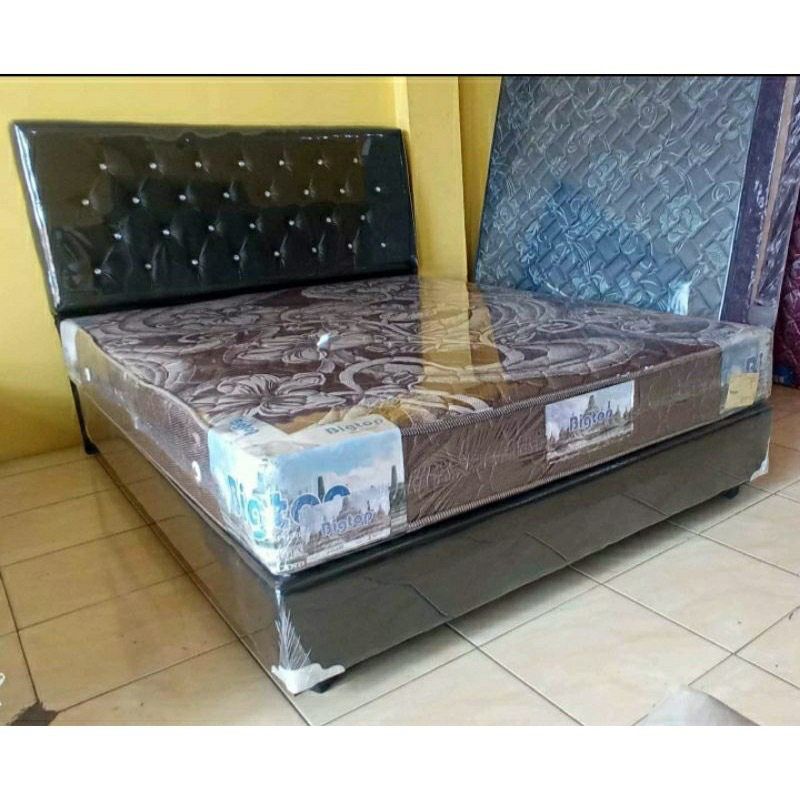 Promo Matras Set Springbed Bigtop by bigland+ divan sandaran Matras Springbed bigland murah