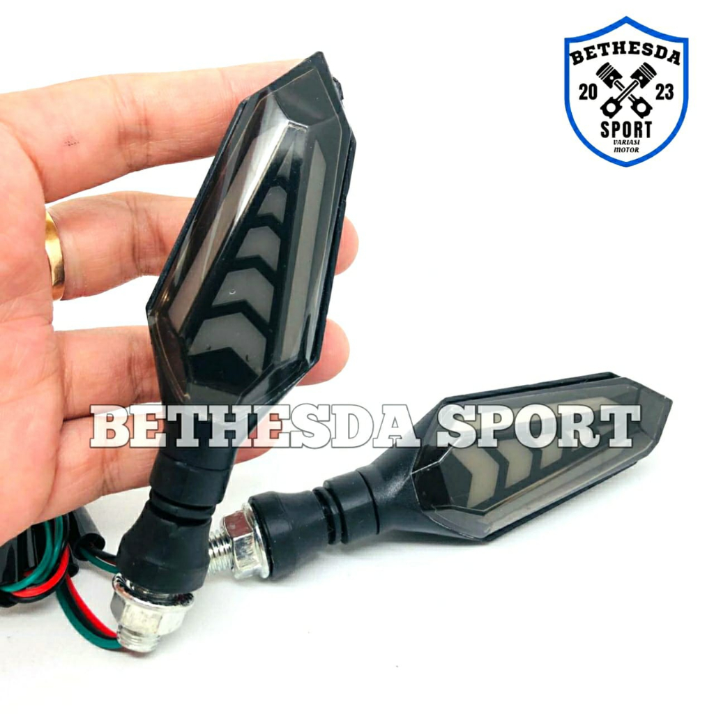 LAMPU SEN LED PANAH 2SISI RUNING.VIXION.NINJA.VARIO 150/125VCX.CBR150.TIGER.MXING. DLL UNIVERSAL LAM