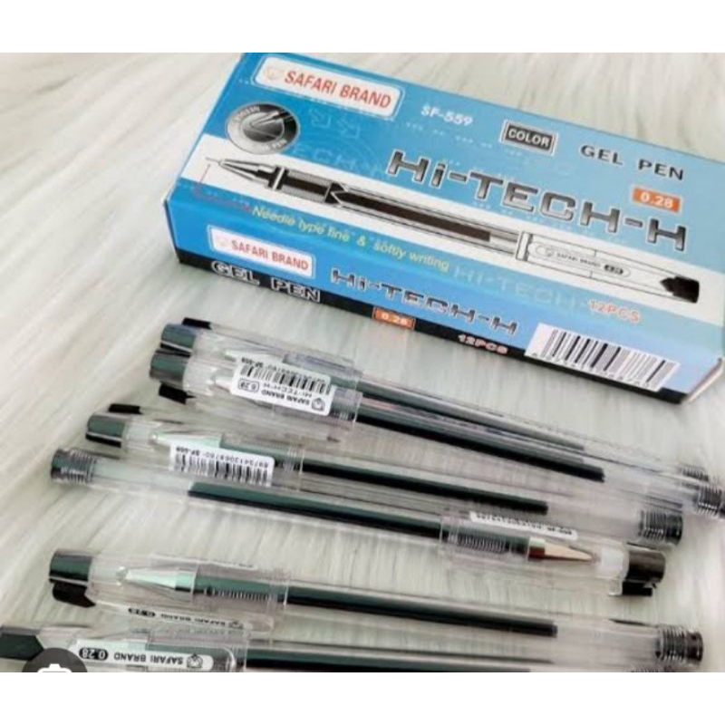 

Pulpen Hi-Tech 028 Safari Brand sf-559 gel pen / pulpen hi-tech 1box isi 12pcs