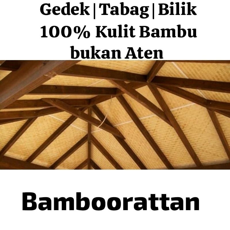 Gedek bambu 2x1/1,5/2/2,5/3 mtr | Gedek KULIT BUKAN ATEN | bilik bambu polos | tabag