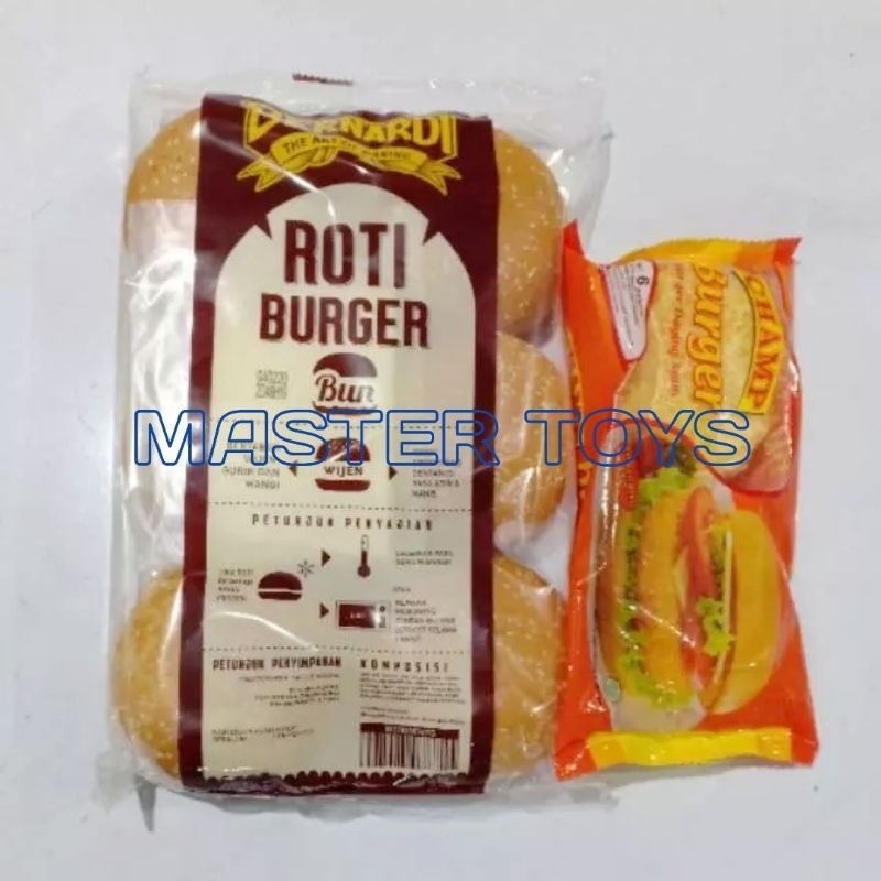 

Paket Bernardi Roti Burger Wijen Isi 6 Pcs + Champ Burger Ayam Isi 6 Pcs