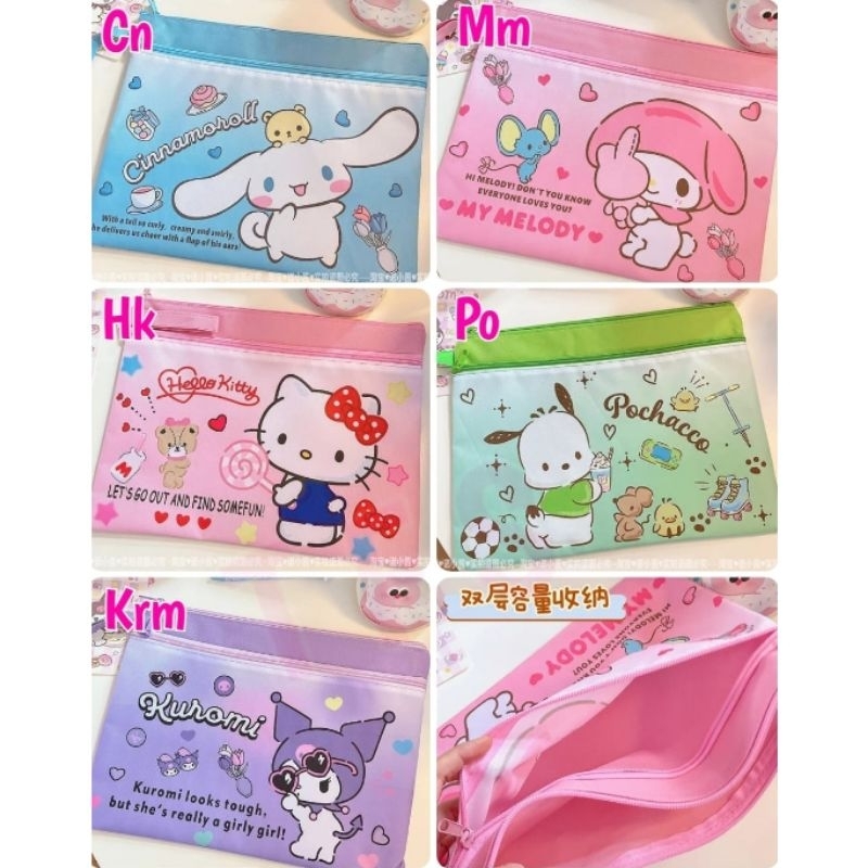 

CL Map file 2 resleting A4 Kuromi Cinnamoroll My Melody Hello Kitty Pochacco