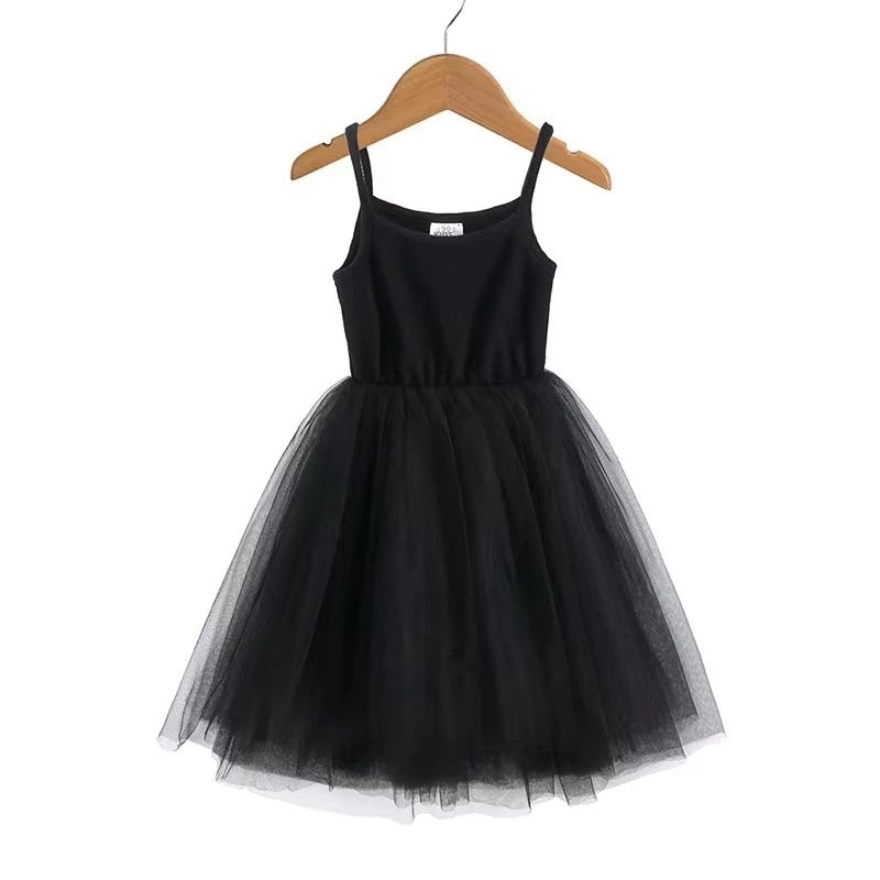 dress anak hitam tutu black dress size 1-8thn