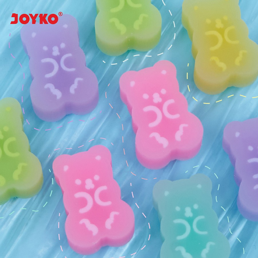 

Penghapus Eraser Joyko ERT-136 Gummy Bear 1 Pack 5 Pcs