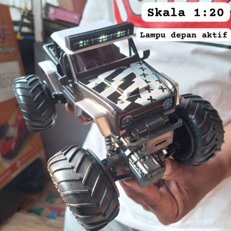 Mobil Remote RC Jeep Offroad LED Murah.. Mobil RC Jeep Big Foot