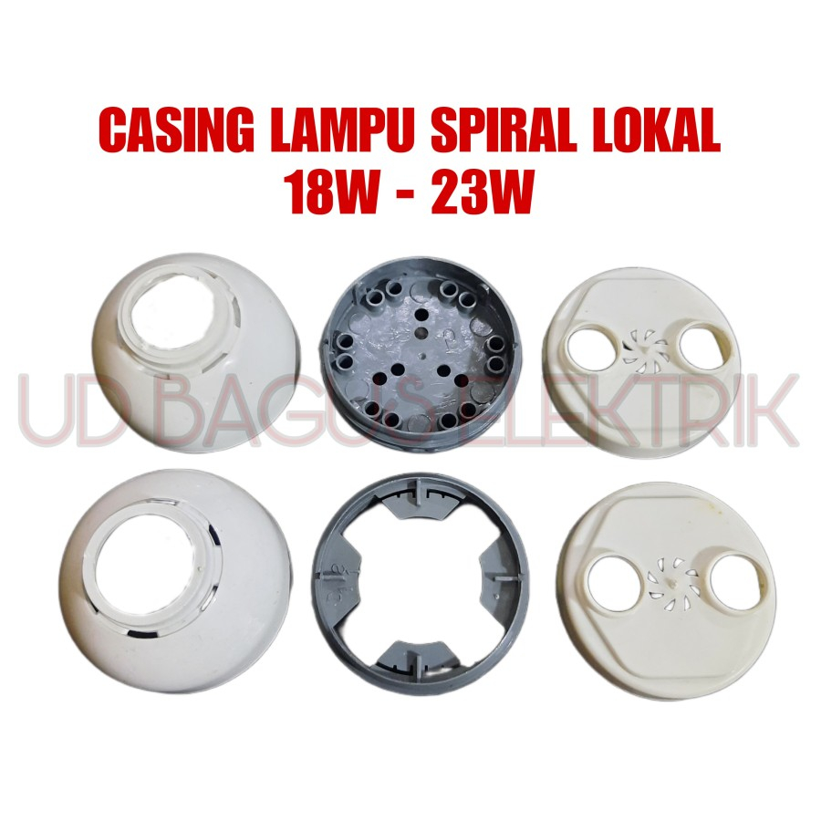 10X CASING LAMPU SPIRAL LOKAL 18W - 23W CASING LAMPU HEMAT ENERGI - DAPAT 10PCS
