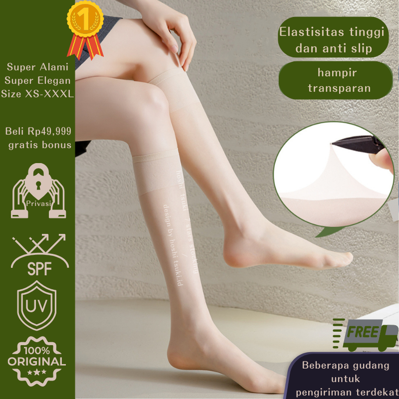Ramadan flash sale[new design] Hoshi tsuki kaos kaki panjang/sangat tipis/stoking kaki wanita/kaos k